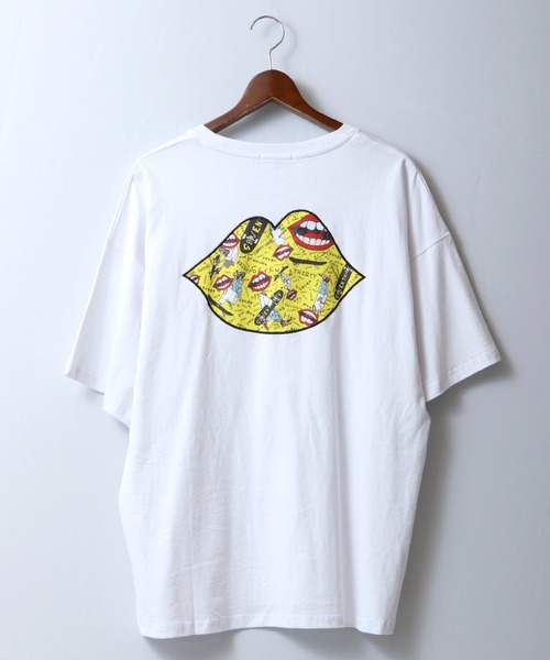 RE730(アールイーセブンサーティー)の「RE730 なみおくんアップリケ ビッグシルエットTシャツ(Tシャツ/カットソー・メンズ・ホワイト/ブラック・XL/M/L)」の20枚目の写真
