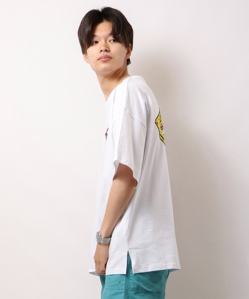 RE730(アールイーセブンサーティー)の「RE730 なみおくんアップリケ ビッグシルエットTシャツ(Tシャツ/カットソー・メンズ・ホワイト/ブラック・XL/M/L)」の22枚目の写真