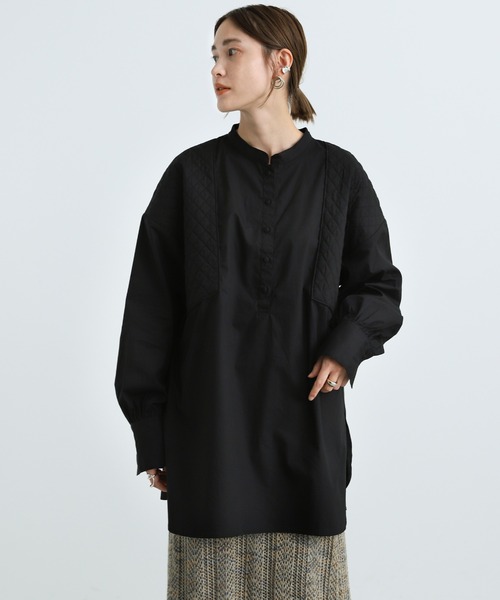 select MOCA（セレクトモカ）の「2021 AW スタンドカラーキルティングオーバーブラウス（シャツ/ブラウス・レディース・ホワイト/ブラック/ブラウン・FREE）」の16枚目の写真