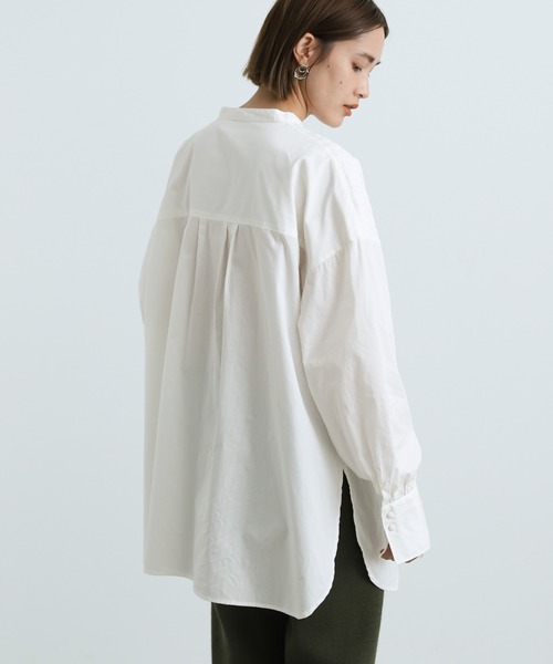 select MOCA（セレクトモカ）の「2021 AW スタンドカラーキルティングオーバーブラウス（シャツ/ブラウス・レディース・ホワイト/ブラック/ブラウン・FREE）」の13枚目の写真