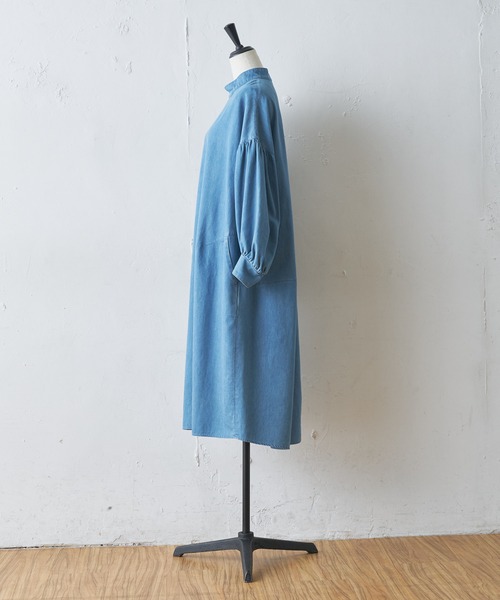 BEARDSLEY（ビアズリー）の「袖パフデニムワンピース（ワンピース・レディース・ブルー・FREE）」の11枚目の写真