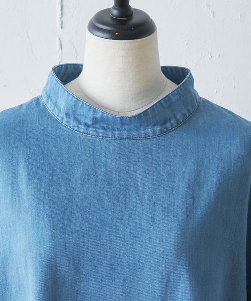 BEARDSLEY（ビアズリー）の「袖パフデニムワンピース（ワンピース・レディース・ブルー・FREE）」の13枚目の写真