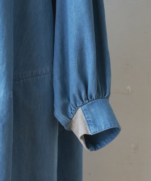 BEARDSLEY（ビアズリー）の「袖パフデニムワンピース（ワンピース・レディース・ブルー・FREE）」の15枚目の写真