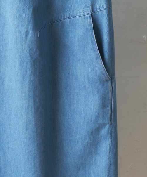 BEARDSLEY（ビアズリー）の「袖パフデニムワンピース（ワンピース・レディース・ブルー・FREE）」の16枚目の写真