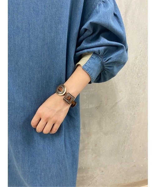 BEARDSLEY（ビアズリー）の「袖パフデニムワンピース（ワンピース・レディース・ブルー・FREE）」の20枚目の写真