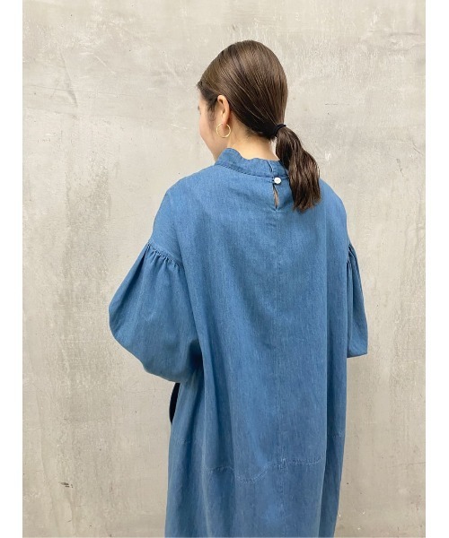 BEARDSLEY（ビアズリー）の「袖パフデニムワンピース（ワンピース・レディース・ブルー・FREE）」の21枚目の写真