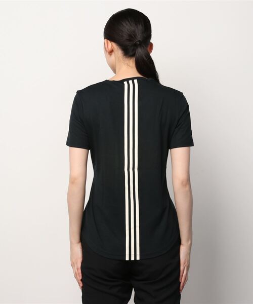 adidas（アディダス）の「アディダス adidas WU-4-USSTシャツ（Tシャツ/カットソー・レディース・ブラック×ホワイト/ホワイト×ピンク・S/XL/M/L）」の5枚目の写真