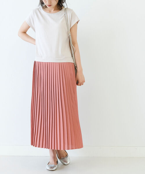 B:MING by BEAMS（ビーミングバイビームス）の「B:MING by BEAMS / 2WAY プリーツ ワンピース（ワンピース・レディース・ブラック/ベージュ/オフホワイト・ONE SIZE）」の11枚目の写真