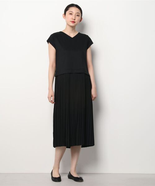 B:MING by BEAMS（ビーミングバイビームス）の「B:MING by BEAMS / 2WAY プリーツ ワンピース（ワンピース・レディース・ブラック/ベージュ/オフホワイト・ONE SIZE）」の13枚目の写真