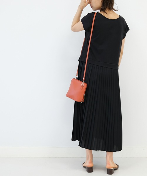 B:MING by BEAMS（ビーミングバイビームス）の「B:MING by BEAMS / 2WAY プリーツ ワンピース（ワンピース・レディース・ブラック/ベージュ/オフホワイト・ONE SIZE）」の7枚目の写真