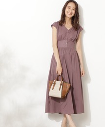 N.(N. Natural Beauty Basic) | Vネックギャザーワンピース(ワンピース)