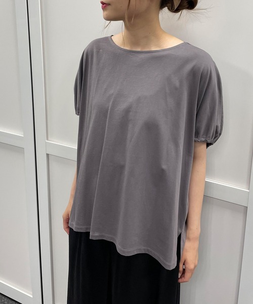 PUAL CE CIN（ピュアルセシン）の「シルケットドルマンスリーブプルオーバー（Tシャツ/カットソー・レディース・ブラック/グレー/ベージュ・FREE）」の19枚目の写真