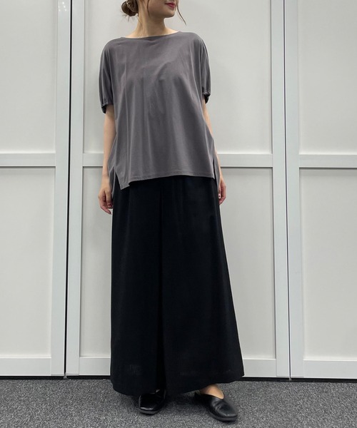 PUAL CE CIN（ピュアルセシン）の「シルケットドルマンスリーブプルオーバー（Tシャツ/カットソー・レディース・ブラック/グレー/ベージュ・FREE）」の20枚目の写真