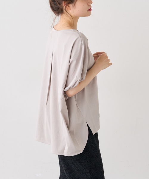 PUAL CE CIN（ピュアルセシン）の「シルケットドルマンスリーブプルオーバー（Tシャツ/カットソー・レディース・ブラック/グレー/ベージュ・FREE）」の14枚目の写真