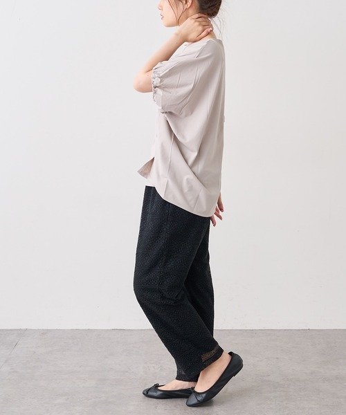 PUAL CE CIN（ピュアルセシン）の「シルケットドルマンスリーブプルオーバー（Tシャツ/カットソー・レディース・ブラック/グレー/ベージュ・FREE）」の17枚目の写真