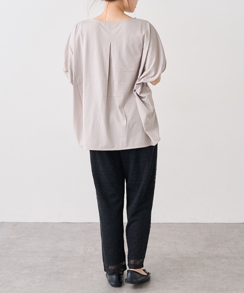 PUAL CE CIN（ピュアルセシン）の「シルケットドルマンスリーブプルオーバー（Tシャツ/カットソー・レディース・ブラック/グレー/ベージュ・FREE）」の18枚目の写真