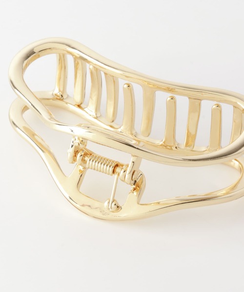 SMELLY（スメリー）の「メタルフレームバンス（バレッタ/ヘアクリップ・レディース・ゴールド・-）」の12枚目の写真