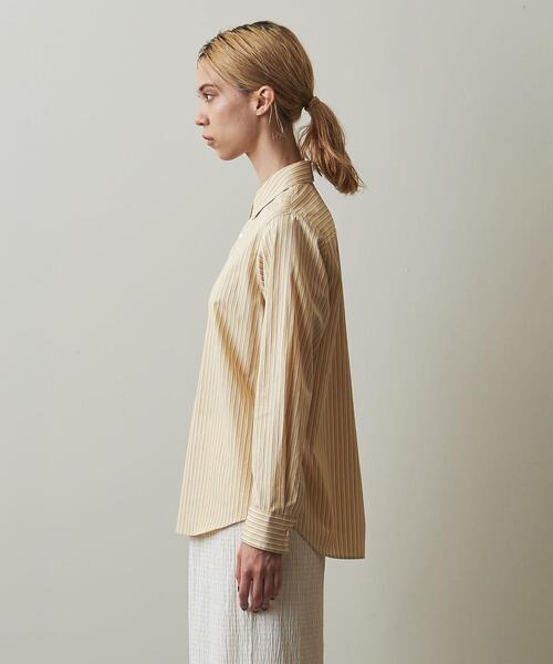 Steven Alan（スティーブンアラン）の「＜Steven Alan＞COTTON REGULAR COLLAR SHIRT/シャツ（シャツ/ブラウス・レディース・イエロー/ネイビー/ホワイト・SMALL/MEDIUM）」の5枚目の写真