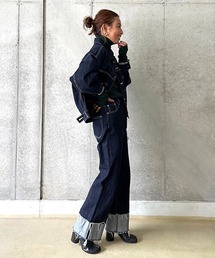 CREDONA | セルヴィッチロールアップデザインデニム IND(デニムパンツ)