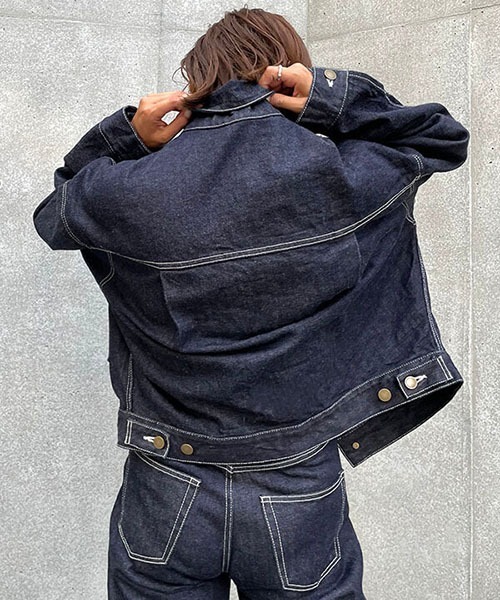 CREDONA(クレドナ)の「セルヴィッチロールアップデザインデニム IND(デニムパンツ・レディース・ブルー系その他・1/2/0)」の4枚目の写真