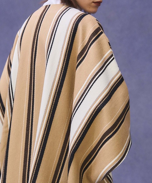 PUBLIC TOKYO（パブリックトウキョウ）の「ランダムストライプポンチョ（ポンチョ・レディース・その他2・FREE）」の11枚目の写真