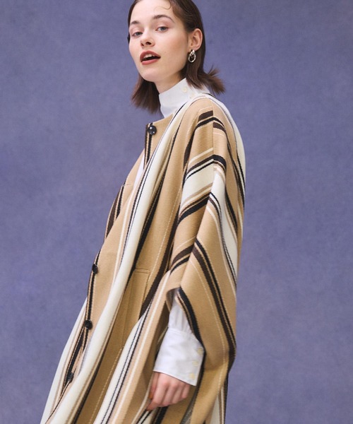 PUBLIC TOKYO（パブリックトウキョウ）の「ランダムストライプポンチョ（ポンチョ・レディース・その他2・FREE）」の7枚目の写真