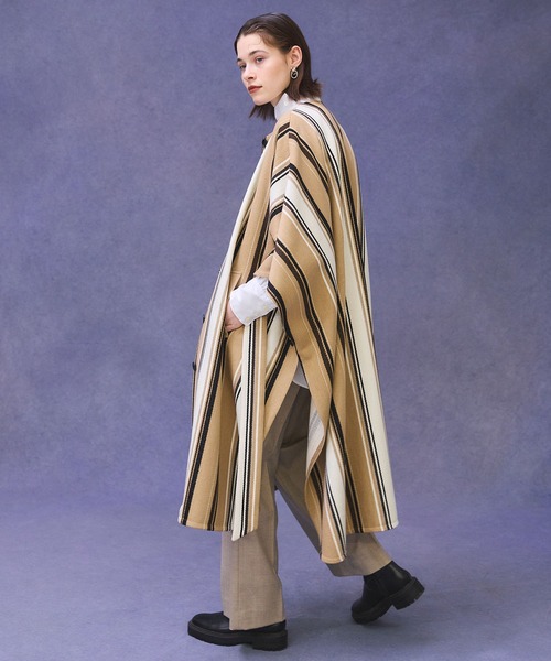 PUBLIC TOKYO（パブリックトウキョウ）の「ランダムストライプポンチョ（ポンチョ・レディース・その他2・FREE）」の12枚目の写真