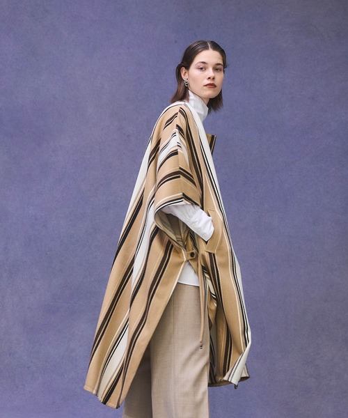 PUBLIC TOKYO（パブリックトウキョウ）の「ランダムストライプポンチョ（ポンチョ・レディース・その他2・FREE）」の14枚目の写真