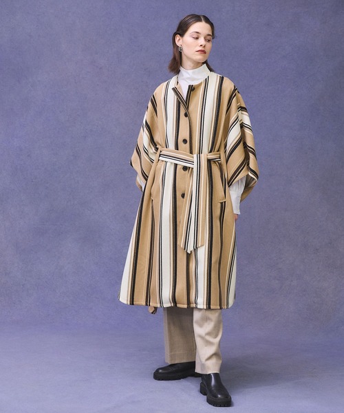 PUBLIC TOKYO（パブリックトウキョウ）の「ランダムストライプポンチョ（ポンチョ・レディース・その他2・FREE）」の10枚目の写真