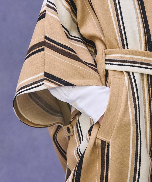 PUBLIC TOKYO（パブリックトウキョウ）の「ランダムストライプポンチョ（ポンチョ・レディース・その他2・FREE）」の13枚目の写真