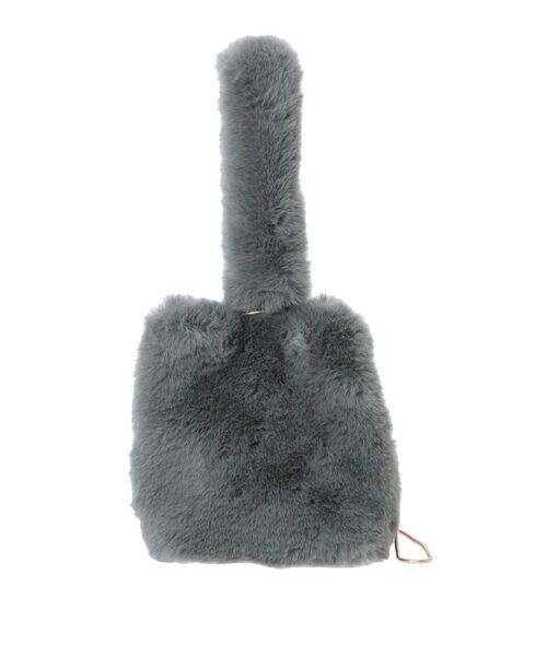 MERCURYDUO(マーキュリーデュオ)の「ワンハンドルフェイクファーバッグ(ハンドバッグ・レディース・ダークグリーン/ベージュ・FREE)」の5枚目の写真