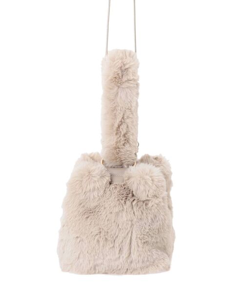 MERCURYDUO(マーキュリーデュオ)の「ワンハンドルフェイクファーバッグ(ハンドバッグ・レディース・ダークグリーン/ベージュ・FREE)」の14枚目の写真