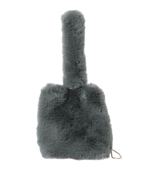 MERCURYDUO(マーキュリーデュオ)の「ワンハンドルフェイクファーバッグ(ハンドバッグ・レディース・ダークグリーン/ベージュ・FREE)」の16枚目の写真