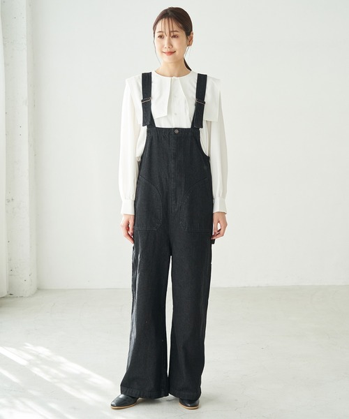 Dickies(ディッキーズ)の「【Dickies/ディッキーズ別注】デニムサロペット(サロペット/オーバーオール・レディース・ブラック・38)」の12枚目の写真
