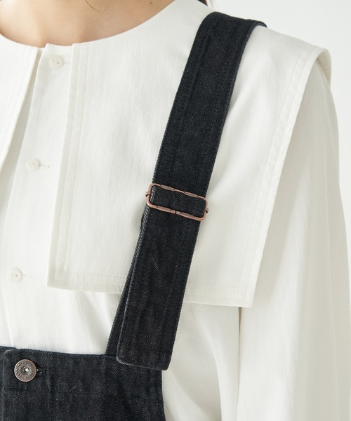 Dickies(ディッキーズ)の「【Dickies/ディッキーズ別注】デニムサロペット(サロペット/オーバーオール・レディース・ブラック・38)」の8枚目の写真