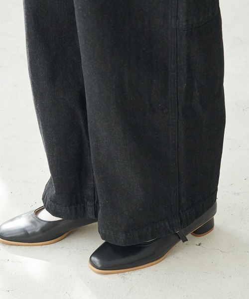 Dickies(ディッキーズ)の「【Dickies/ディッキーズ別注】デニムサロペット(サロペット/オーバーオール・レディース・ブラック・38)」の3枚目の写真