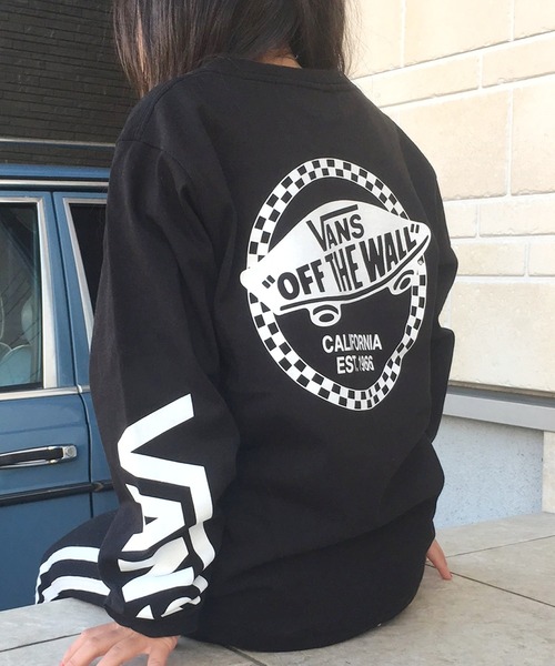 VANS(バンズ)の「【ROOPTOKYO限定】VANS/ヴァンズ Check OTW L/S T-Shirts Kids オーバーサイズロンT (親子コーデ対応)(Tシャツ/カットソー・キッズ・ホワイト×レッド/ホワイト×ブラック/ブラック×ホワイト・150/110/130)」の3枚目の写真