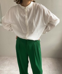 ＡＮＤＪ | 【2021/AW】ピンタックブザムバンドカラーシャツ(シャツ/ブラウス)