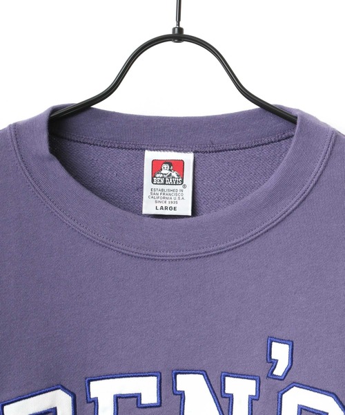 BEN DAVIS（ベンデイビス）の「BEN DAVIS/ベンデイビス ビッグシルエット カレッジロゴ レタード スウェット トレーナー（スウェット・メンズ・ダークグリーン/ワイン/アッシュグレー/パープル・M/XL/L）」の11枚目の写真