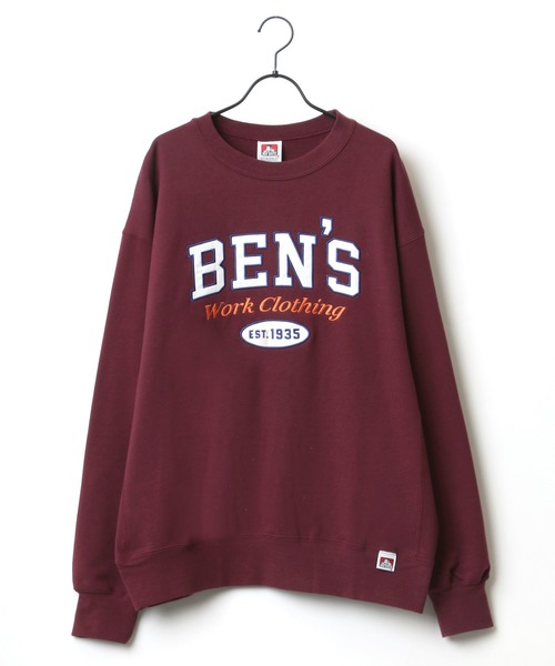 BEN DAVIS（ベンデイビス）の「BEN DAVIS/ベンデイビス ビッグシルエット カレッジロゴ レタード スウェット トレーナー（スウェット・メンズ・ダークグリーン/ワイン/アッシュグレー/パープル・M/XL/L）」の13枚目の写真