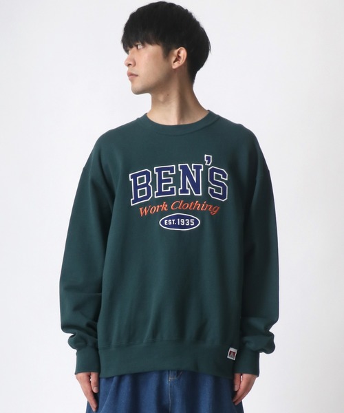 BEN DAVIS（ベンデイビス）の「BEN DAVIS/ベンデイビス ビッグシルエット カレッジロゴ レタード スウェット トレーナー（スウェット・メンズ・ダークグリーン/ワイン/アッシュグレー/パープル・M/XL/L）」の16枚目の写真