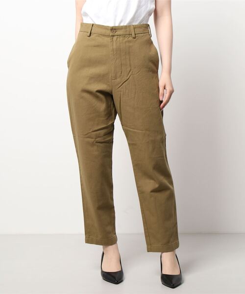 Samansa Mos2（サマンサ モスモス）の「ツイルテーパードパンツ（その他パンツ・レディース・ベージュ/チャコール/グリーン/ブラウン・MEDIUM/LARGE）」の9枚目の写真