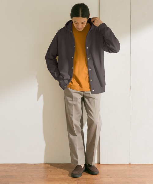 URBAN RESEARCH DOORS（アーバンリサーチドアーズ）の「裏毛スナップパーカー（パーカー・メンズ・ネイビー/ブラウン/グレー/ブルー系その他・40/38）」の20枚目の写真