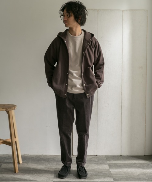 URBAN RESEARCH DOORS（アーバンリサーチドアーズ）の「裏毛スナップパーカー（パーカー・メンズ・ネイビー/ブラウン/グレー/ブルー系その他・40/38）」の11枚目の写真