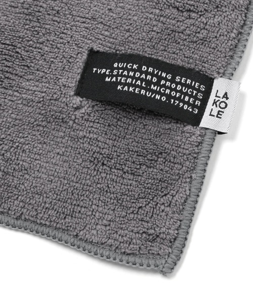 LAKOLE（ラコレ）の「クイックドライバスタオル / 235568（タオル・レディース・チャコール/アイボリー・FREE）」の10枚目の写真