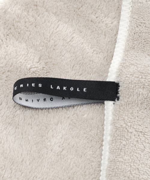 LAKOLE（ラコレ）の「クイックドライバスタオル / 235568（タオル・レディース・チャコール/アイボリー・FREE）」の4枚目の写真