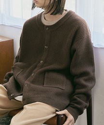 nowm | 【nowm】ROUND NECK LOOSE KNIT CARDIGAN / ラウンドネック ルーズ ニットカーディガン(カーディガン/ボレロ)