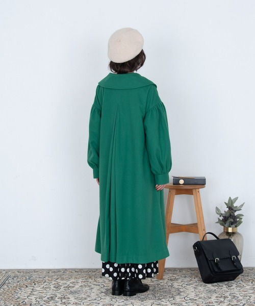 MERLOT（メルロー）の「大きな丸襟コート（その他アウター・レディース・レッド/ネイビー/グリーン・FREE）」の7枚目の写真