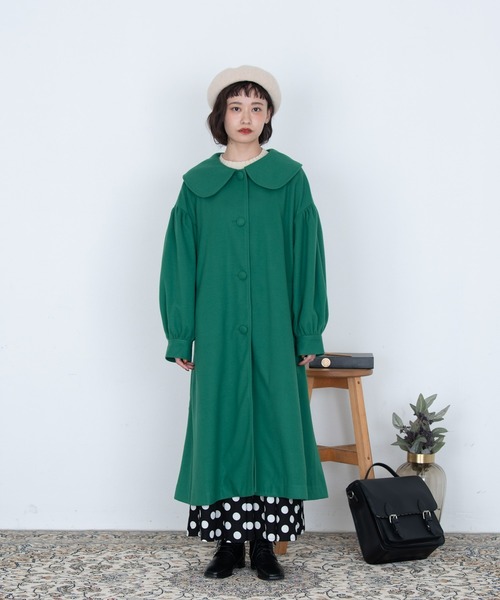 MERLOT（メルロー）の「大きな丸襟コート（その他アウター