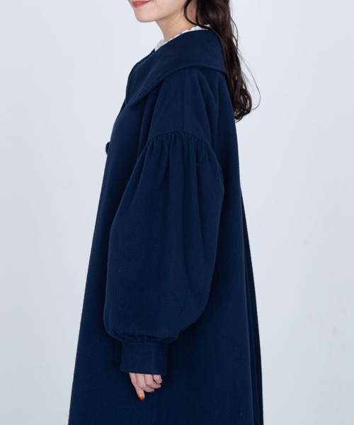 MERLOT（メルロー）の「大きな丸襟コート（その他アウター・レディース・レッド/ネイビー/グリーン・FREE）」の19枚目の写真